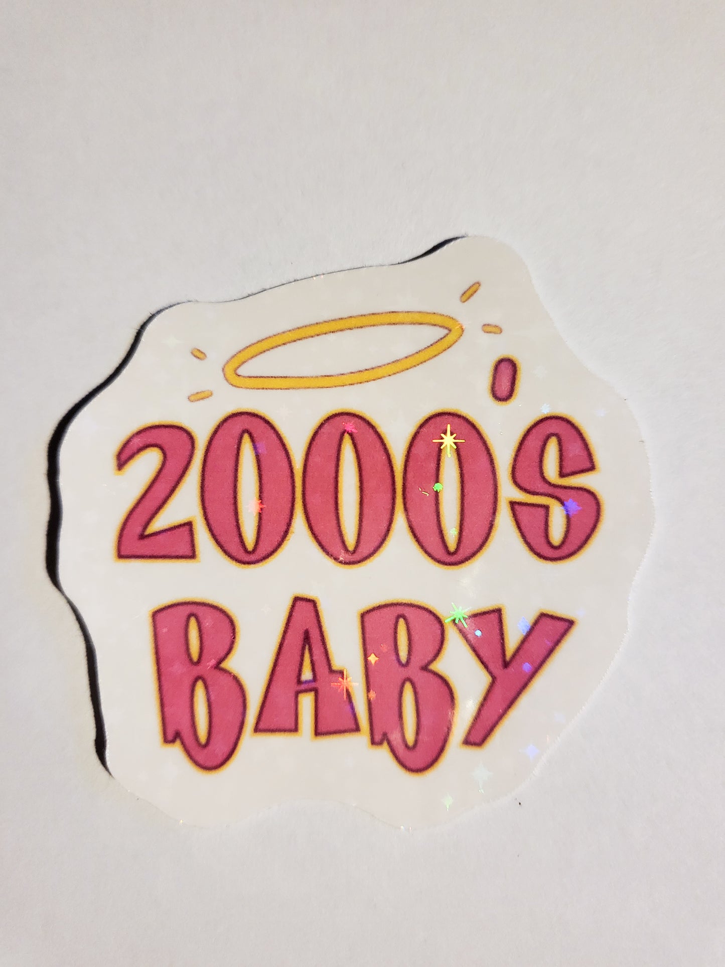 2000's Baby Sticker - Holographic, Glossy, or Sparkle Finish - y2k gen z