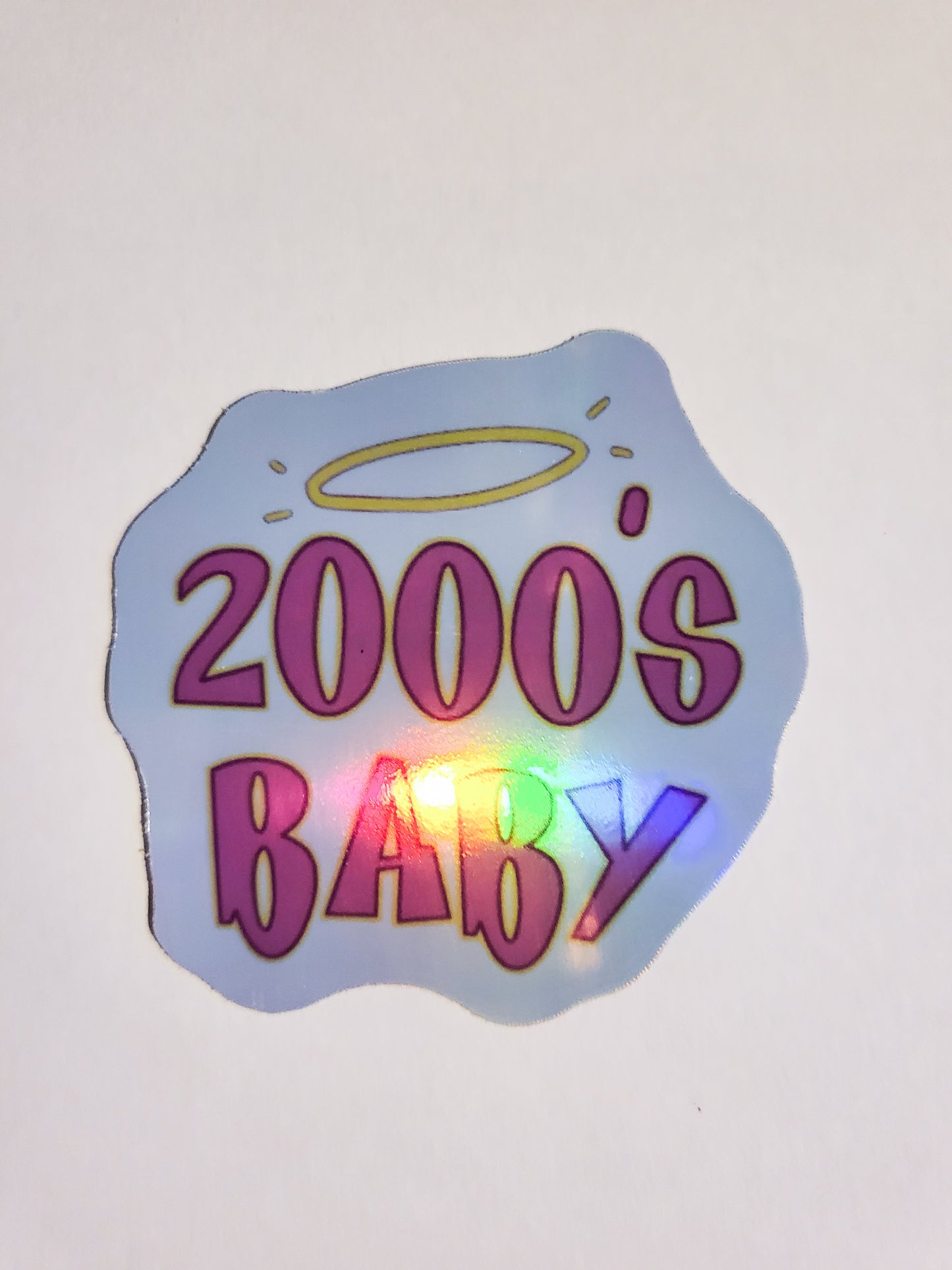 2000's Baby Sticker - Holographic, Glossy, or Sparkle Finish - y2k gen z