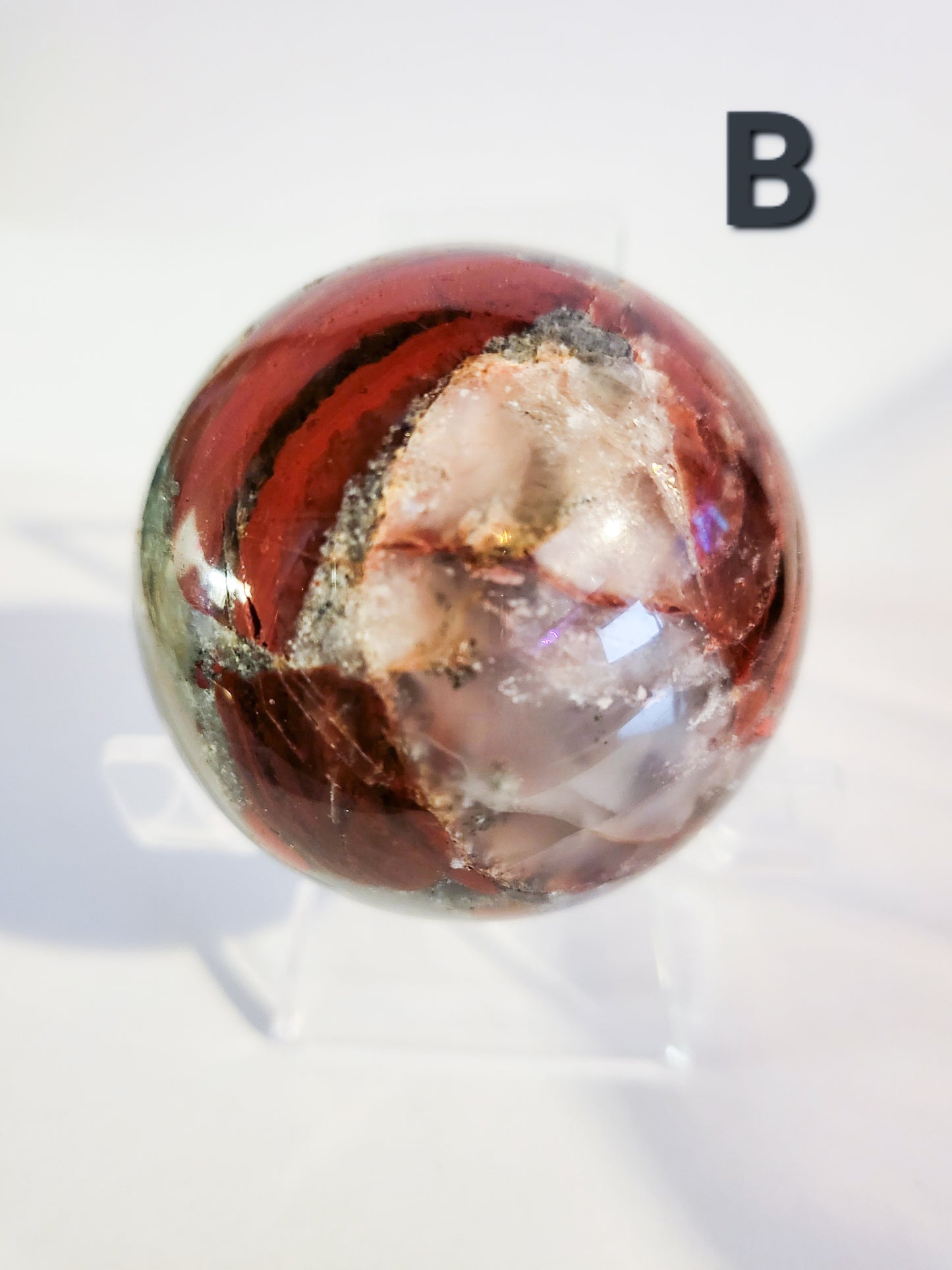 African Bloodstone with Pyrite Spheres