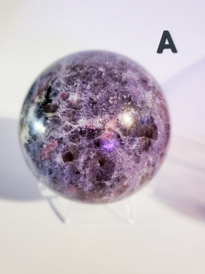 Lepidolite Spheres