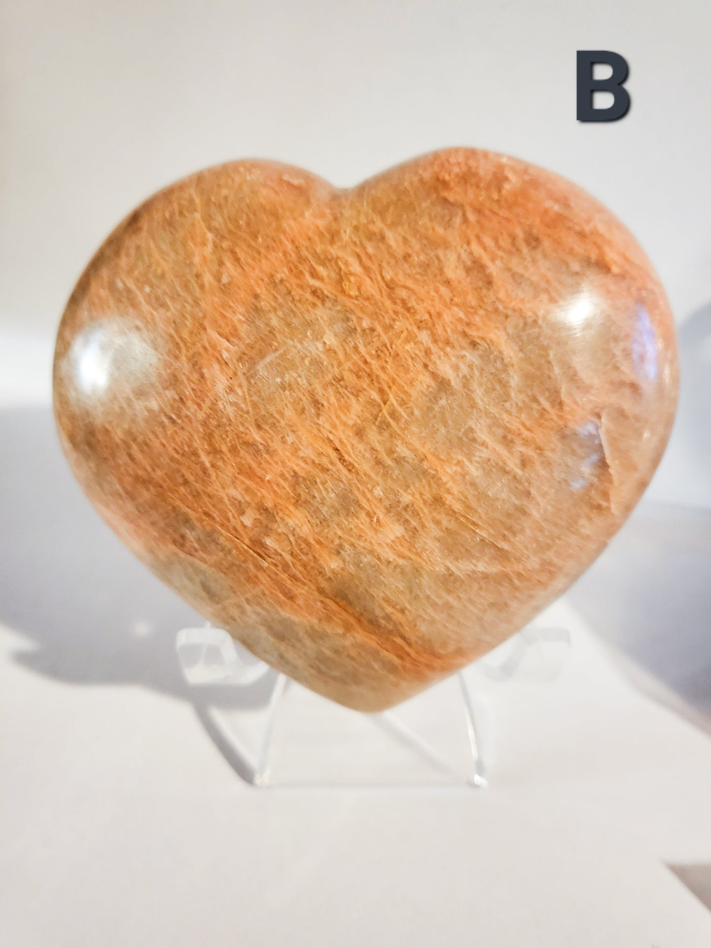 Peach Moonstone Hearts