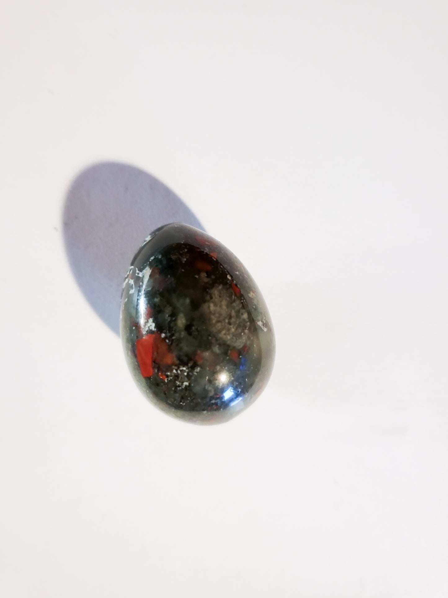 African Bloodstone Mini Egg - 1.5" - .8 oz