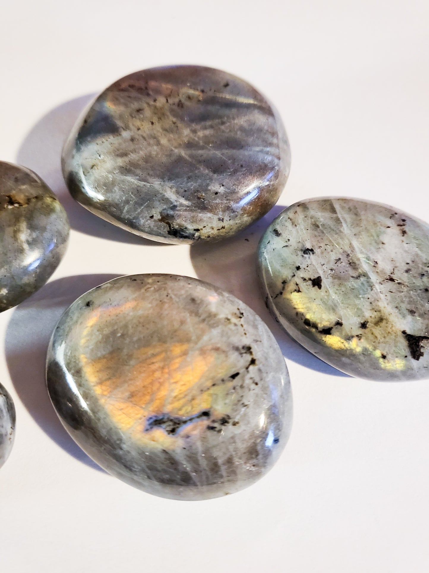 Labradorite Palm Stones - 1.5 oz