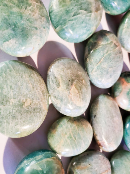 Amazonite Palm Stones - 1.5 - 5 oz