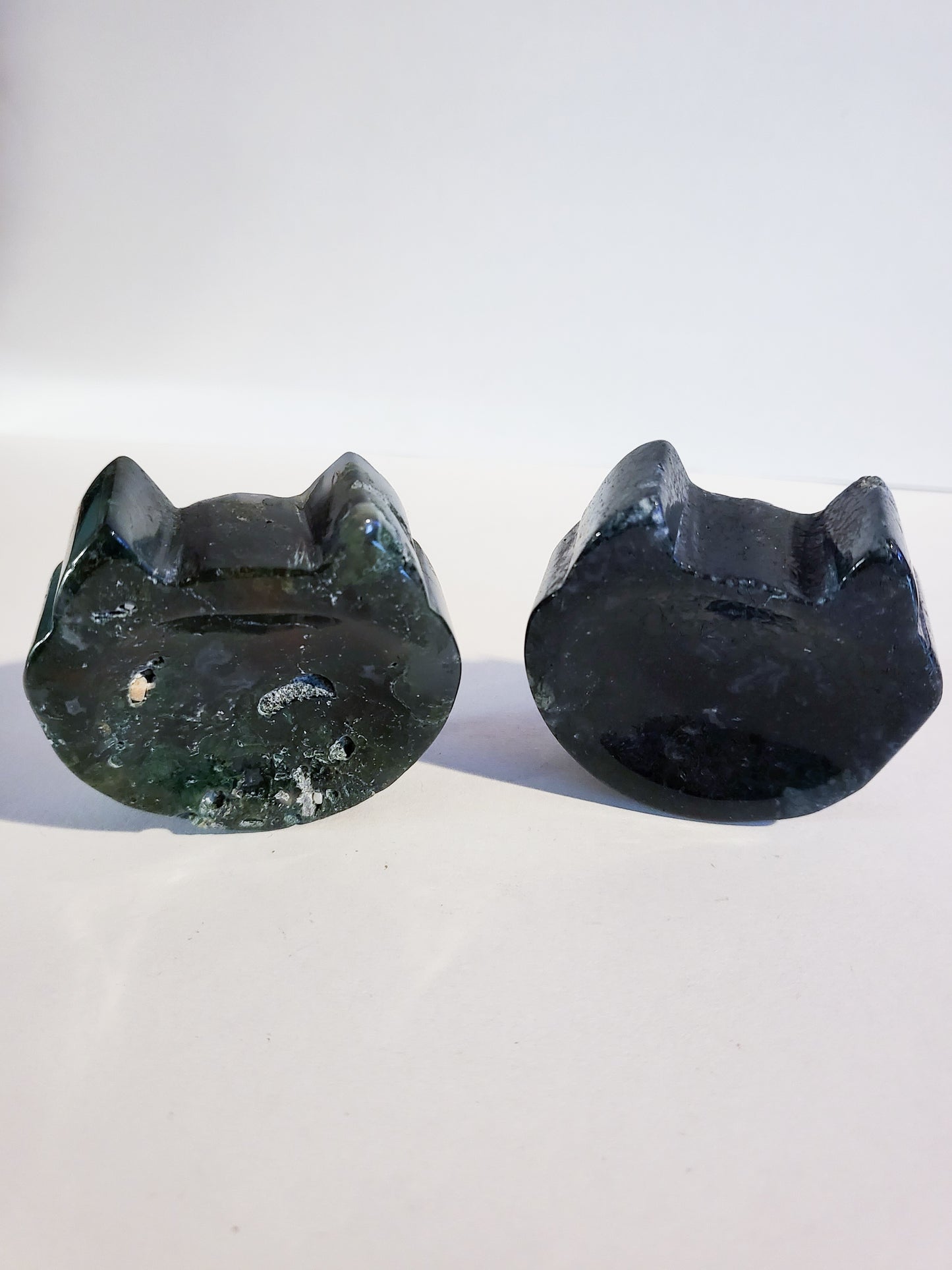 Moss Agate Cat Bowl