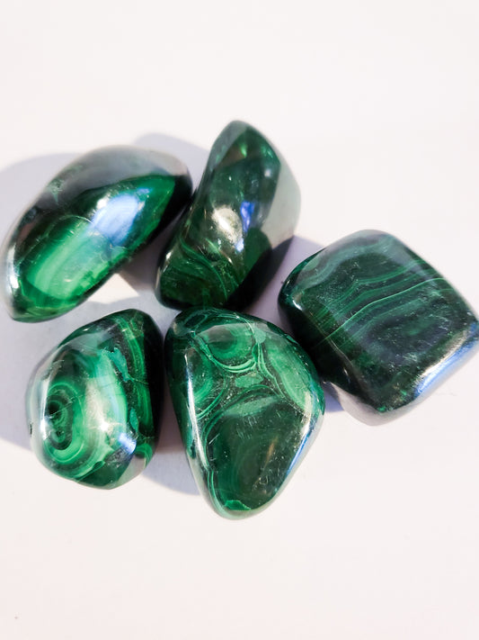 Malachite Tumbles - 1" - 1 oz