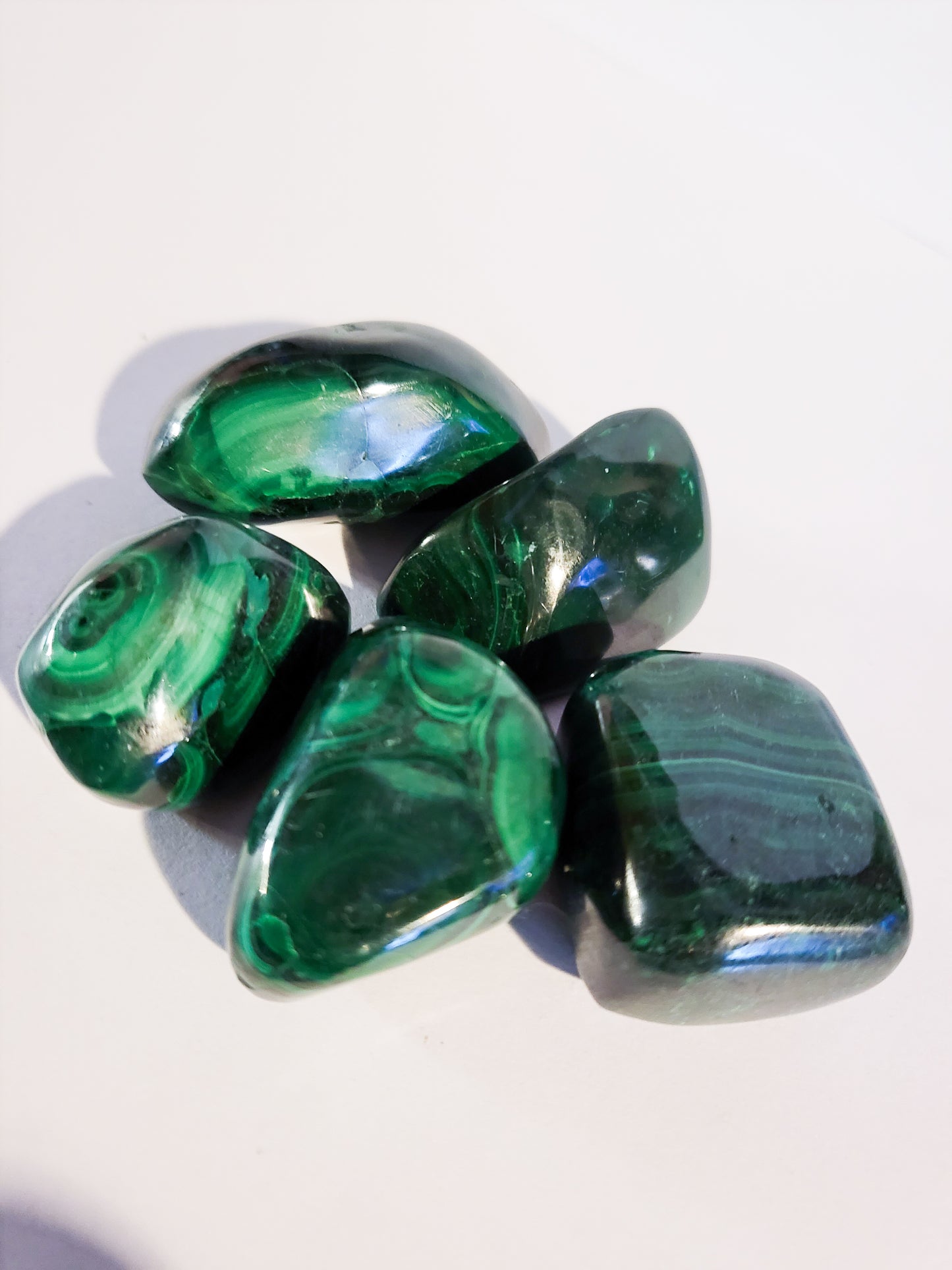 Malachite Tumbles - 1" - 1 oz