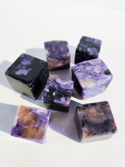 Charoite Cubes - .6" - .5 oz