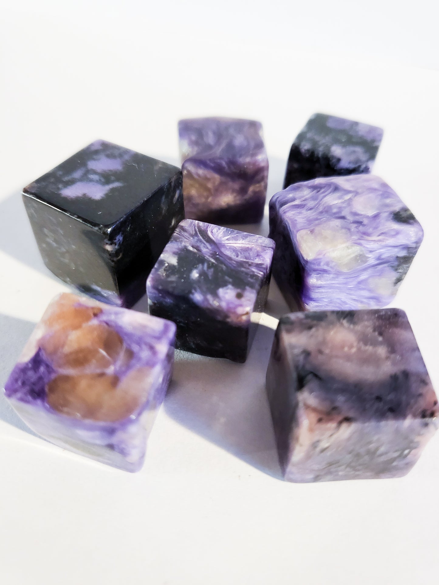 Charoite Cubes - .6" - .5 oz