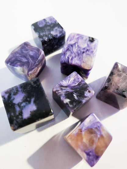 Charoite Cubes - .6" - .5 oz