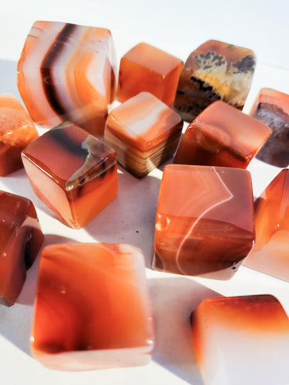 Carnelian Cubes .5 - 2 oz