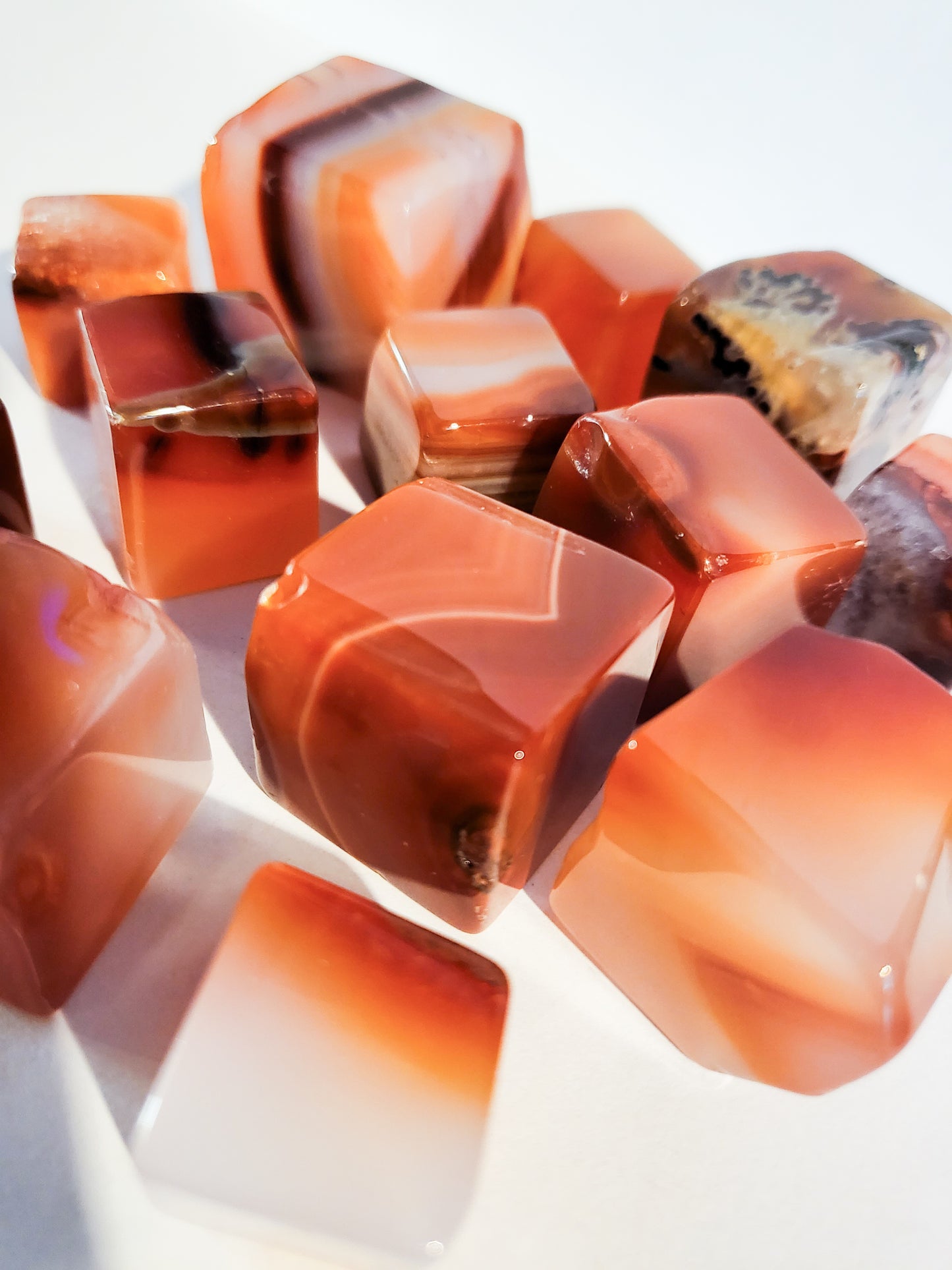 Carnelian Cubes .5 - 2 oz