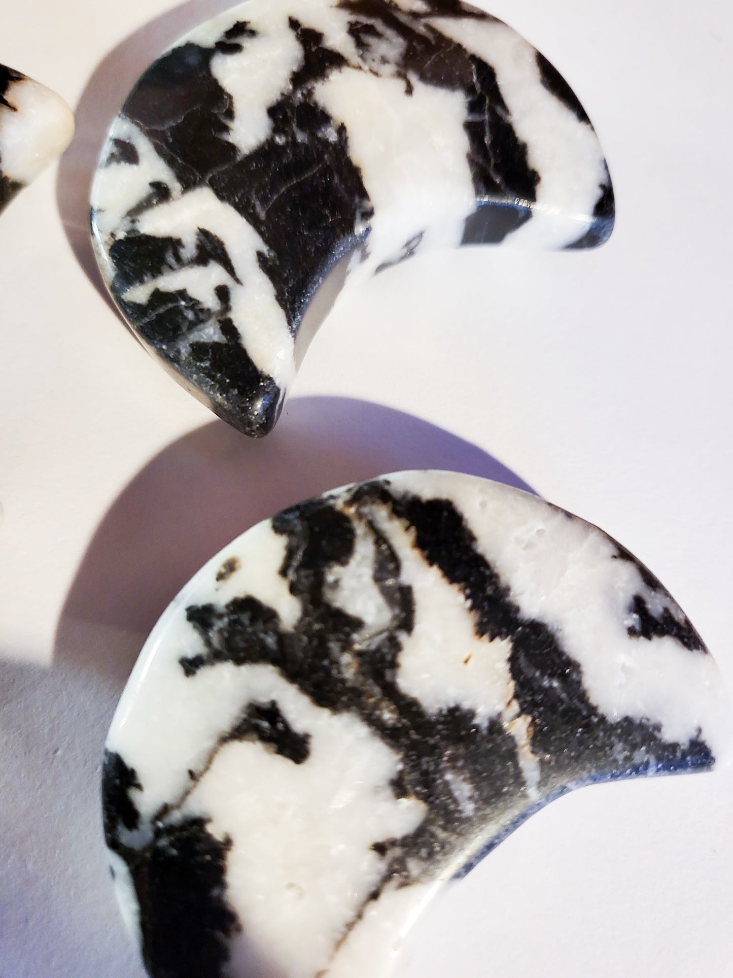 Zebra Jasper Moons - 2" - 2 oz