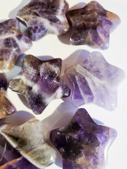 Amethyst Mini Stars - 1.2" - .4 oz