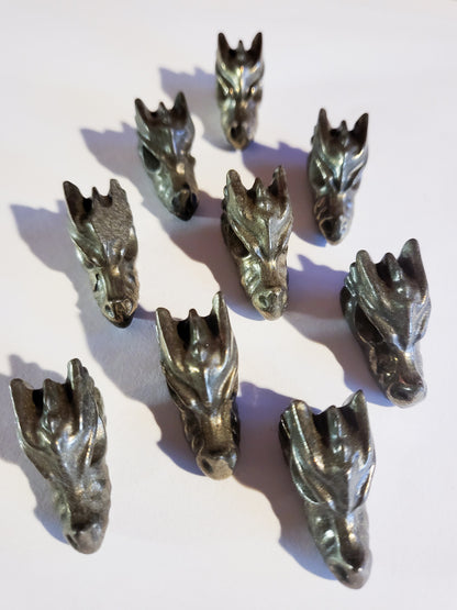 Pyrite Dragon Heads - 1" - .5 oz