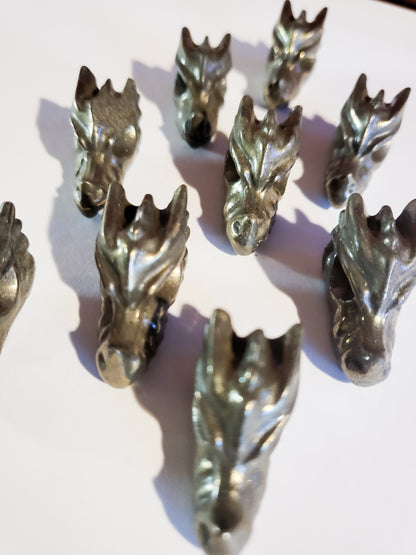 Pyrite Dragon Heads - 1" - .5 oz