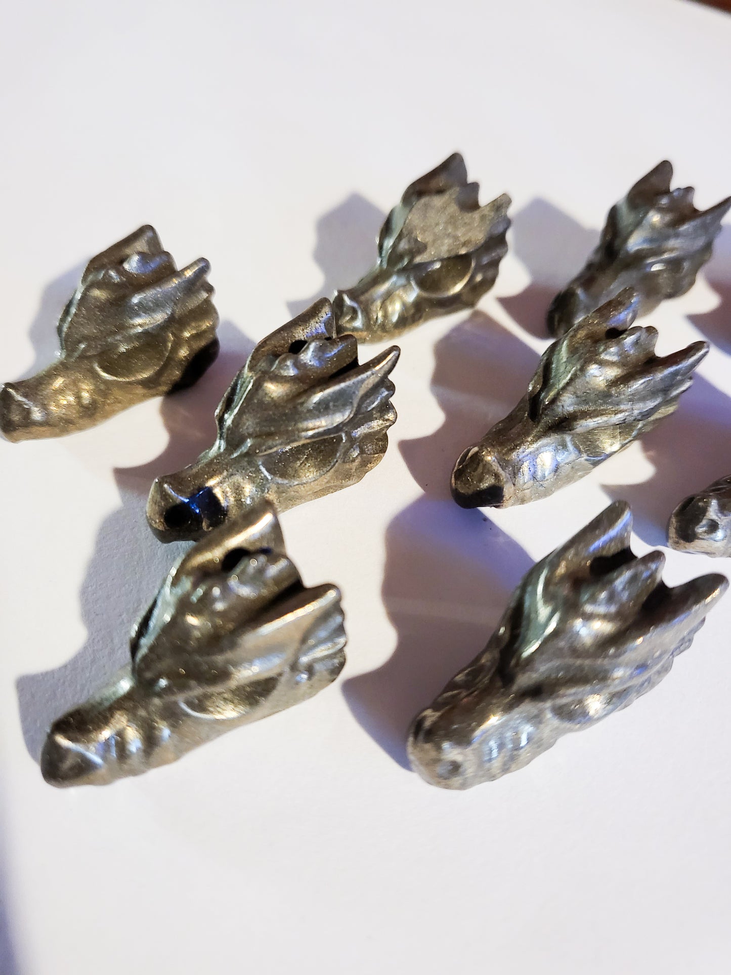 Pyrite Dragon Heads - 1" - .5 oz