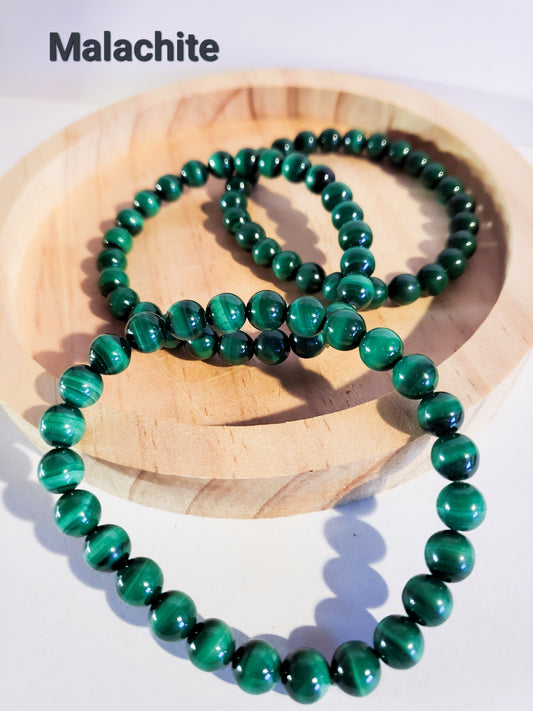 Malachite Bracelet - 7mm