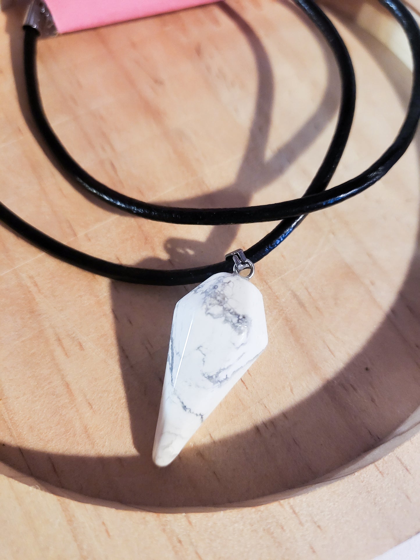 Howlite Pendulum Necklace