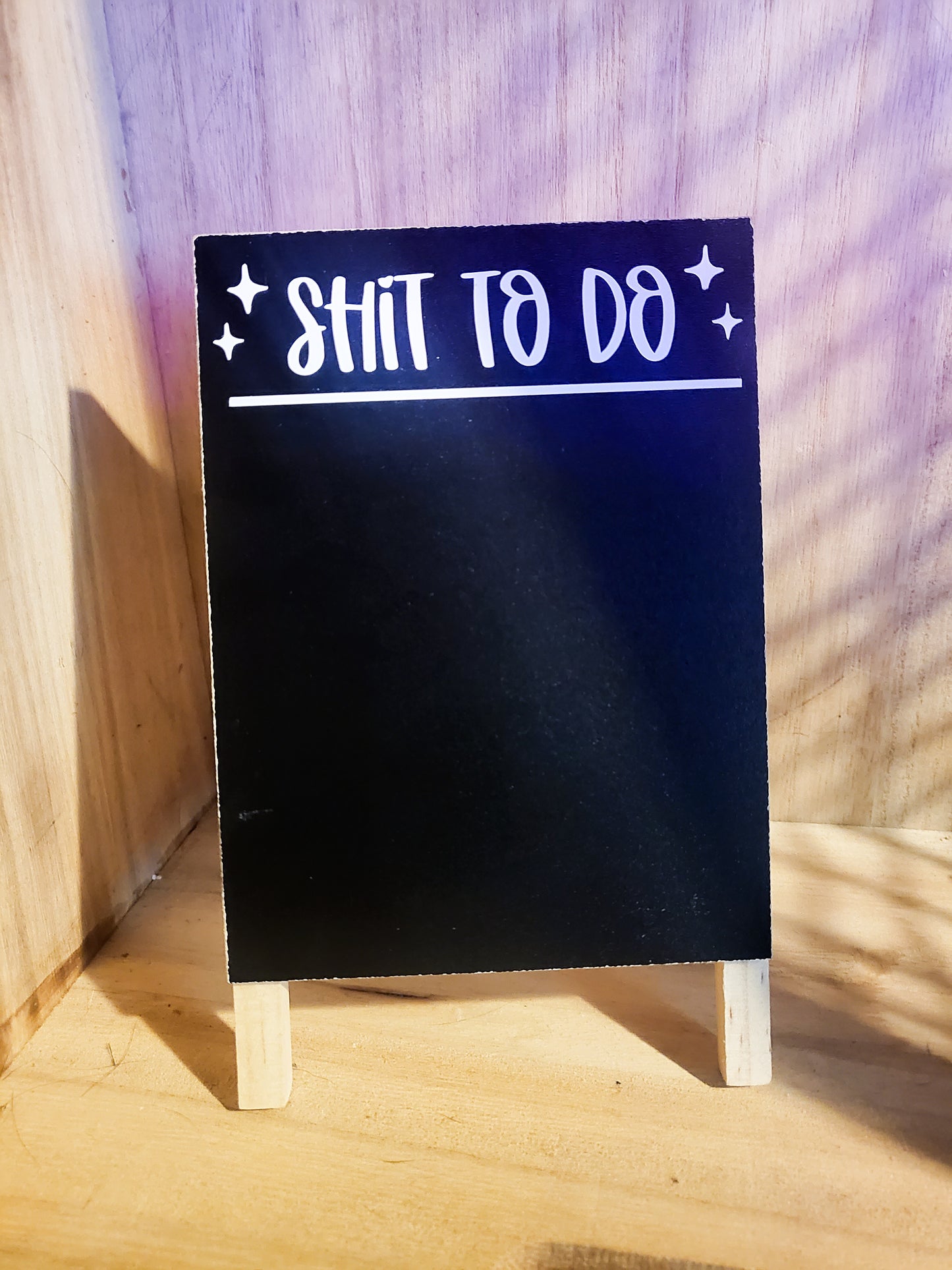 Shit To Do - Chalkboard Sign - 4.25" - 7"