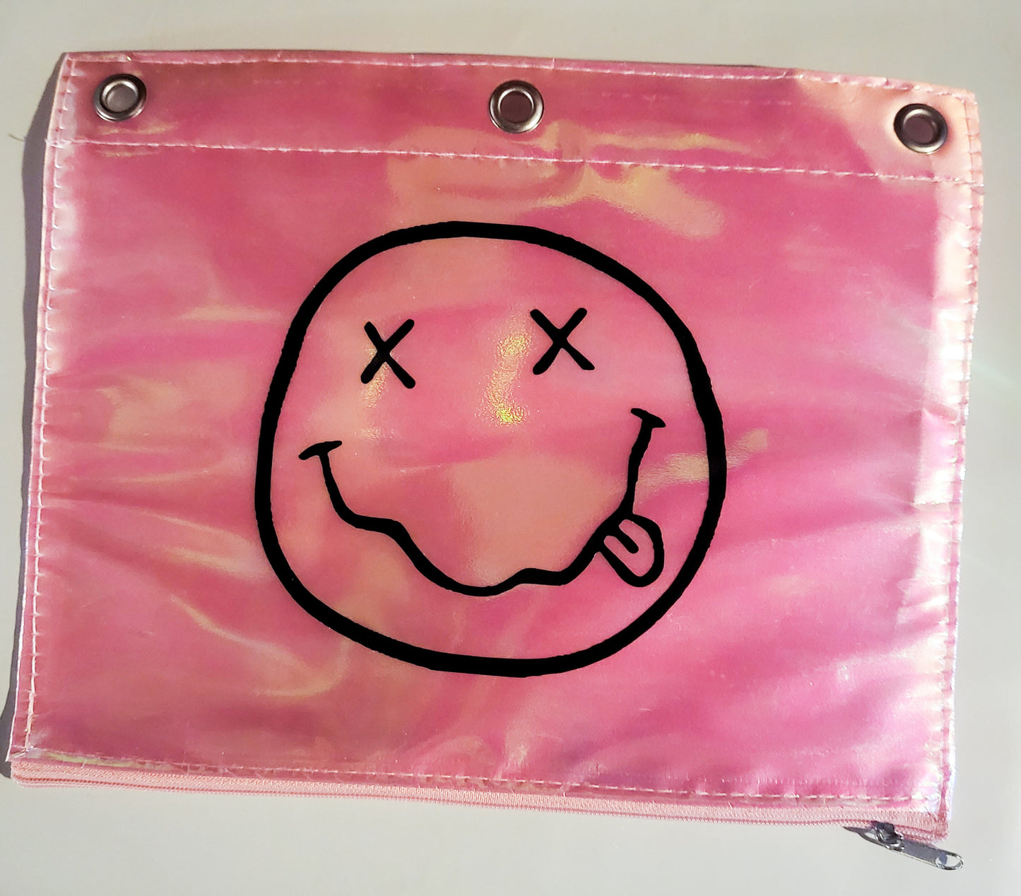 Grunge Smiley Binder Pouch - 9.9" x 7.9"