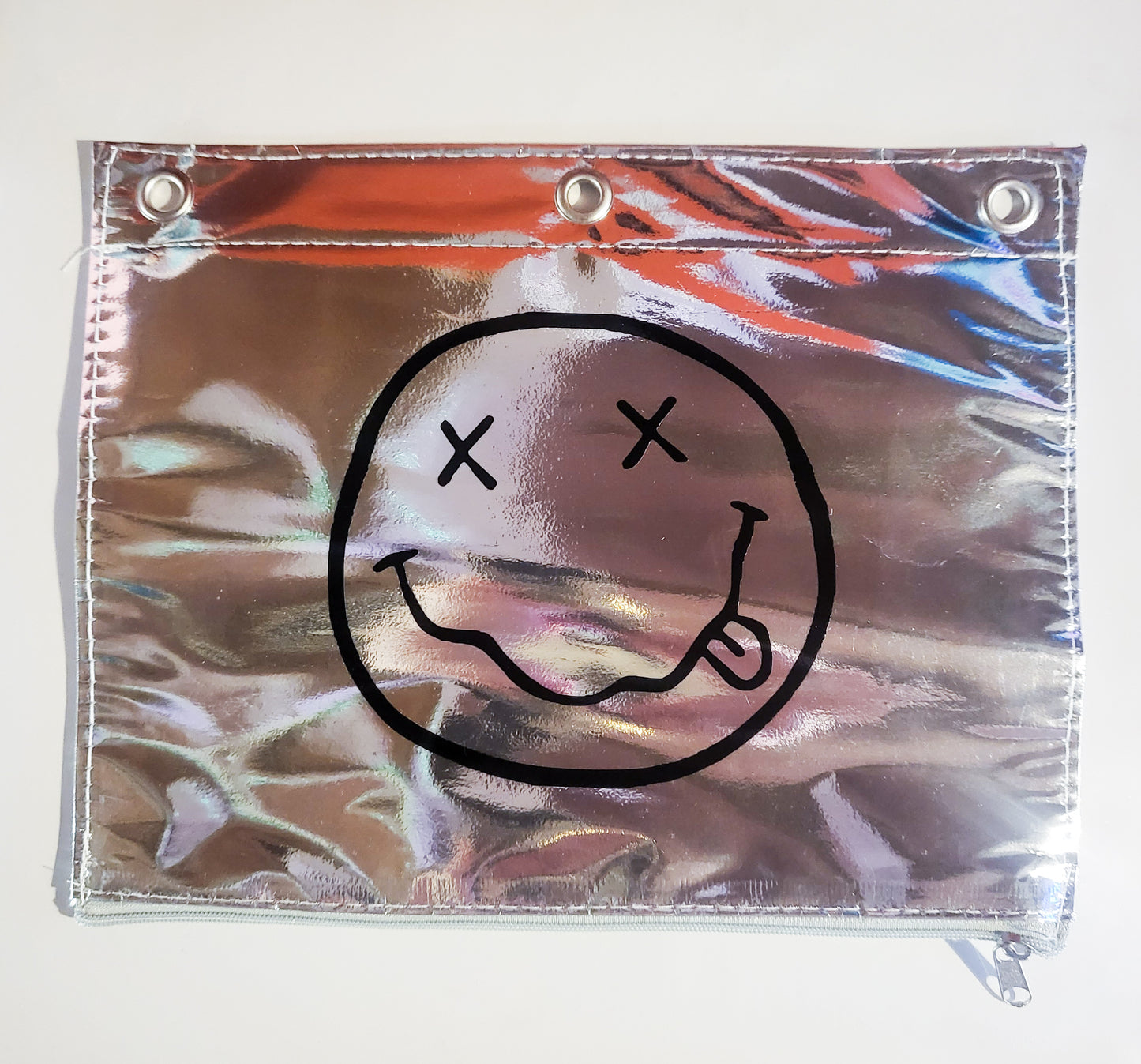 Grunge Smiley Binder Pouch - 9.9" x 7.9"