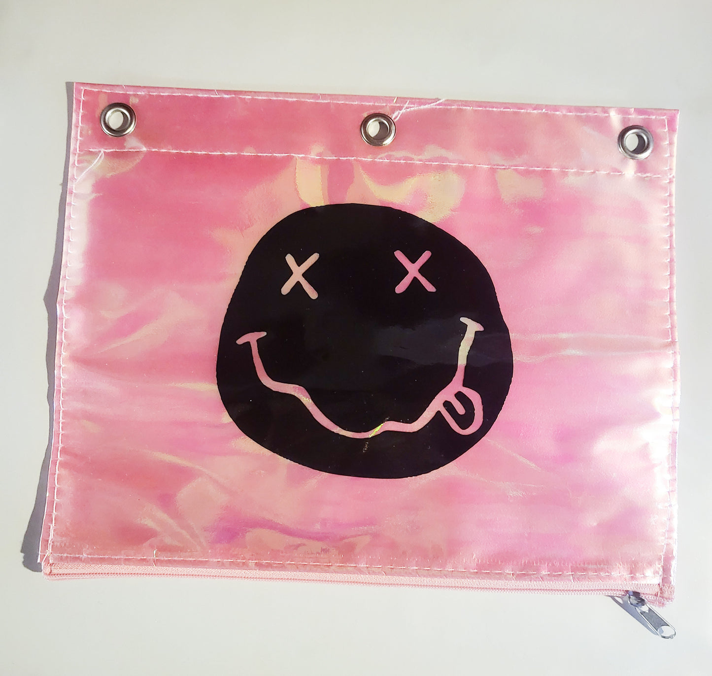 Grunge Smiley Binder Pouch - 9.9" x 7.9"