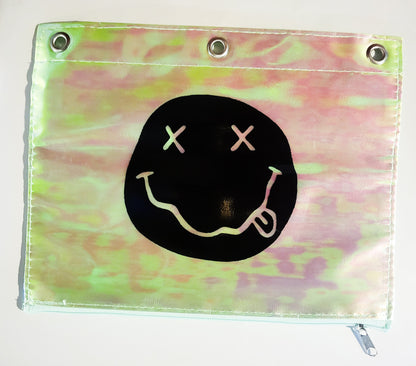 Grunge Smiley Binder Pouch - 9.9" x 7.9"