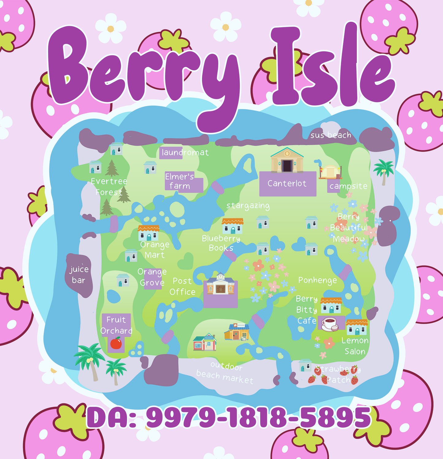 Custom Animal Crossing Dream Address Map