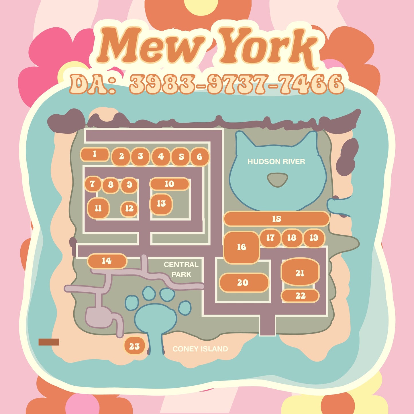 Custom Animal Crossing Dream Address Map