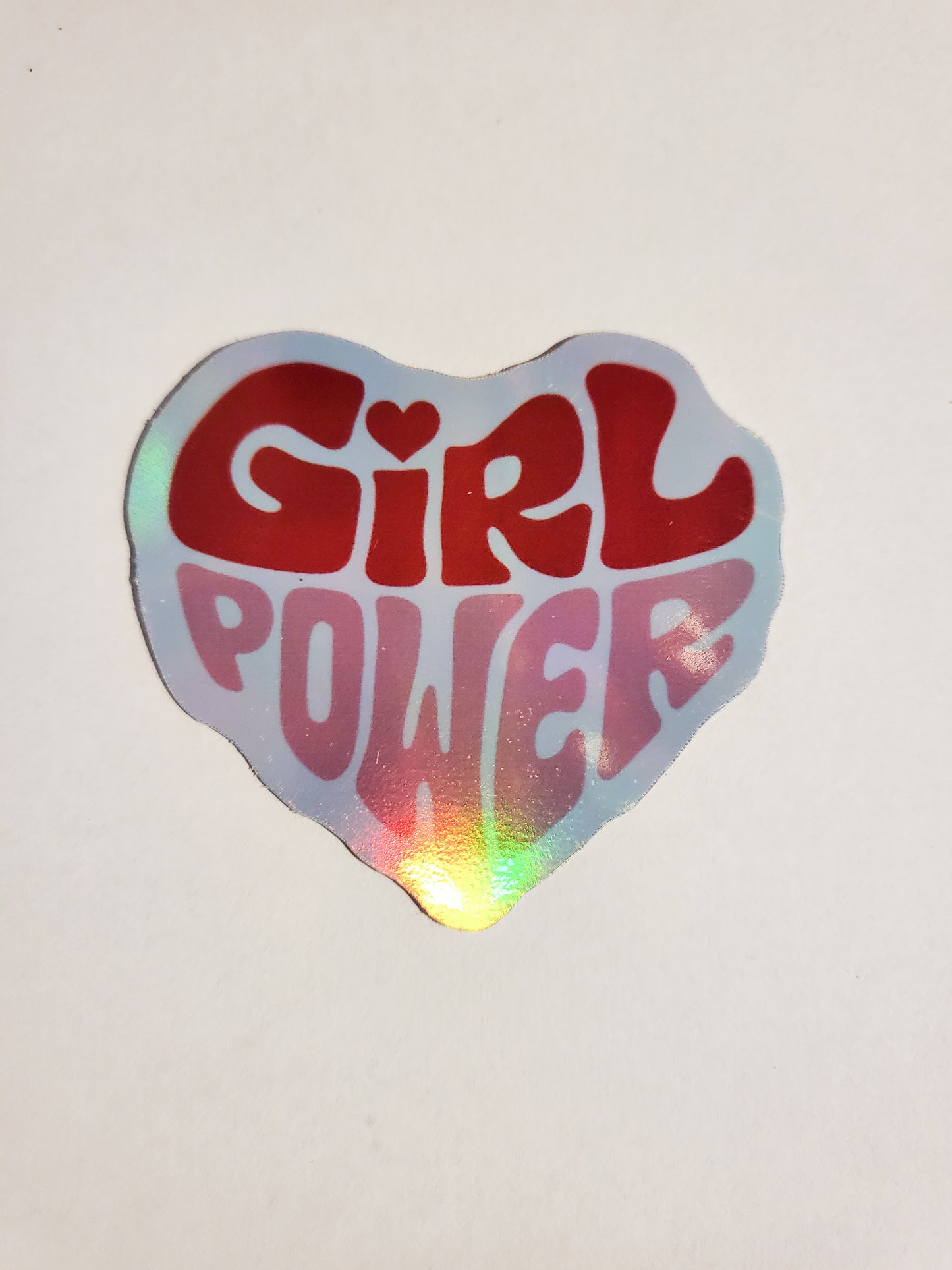 Girl Power Sticker - Glossy or Holographic - 2.3" x 2.1"