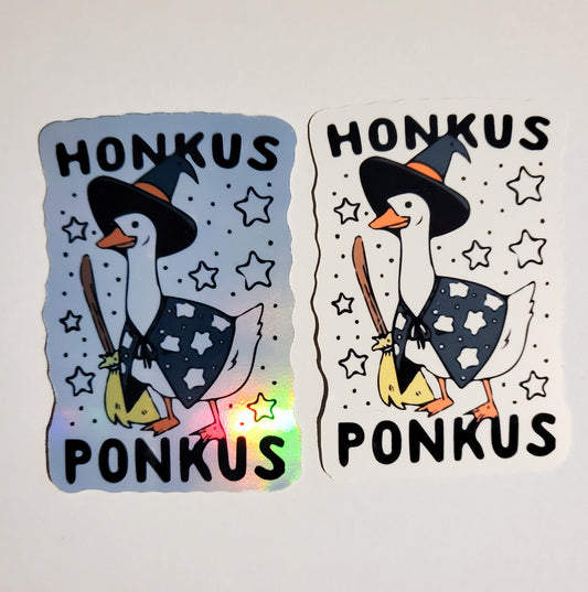 Honkus Ponkus Sticker - Glossy or Holographic - 2.2" x 3.2"