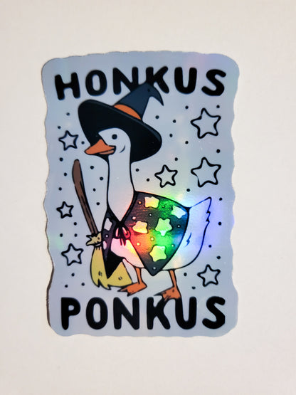 Honkus Ponkus Sticker - Glossy or Holographic - 2.2" x 3.2"