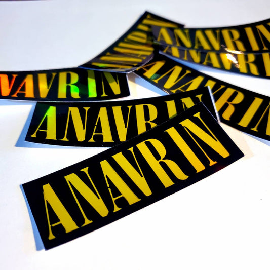 ANAVRIN Holographic Waterproof Sticker - grunge Trippy you Netflix nirvana decal vinyl