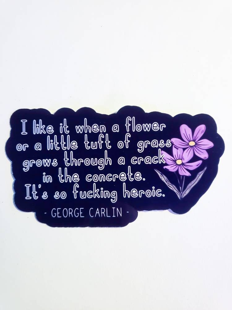 Carlinisms - 3 George Carlin Quotes Vinyl Sticker Pack or Single - Decal laptop stickers waterproof bundle comedy humor funny comedian