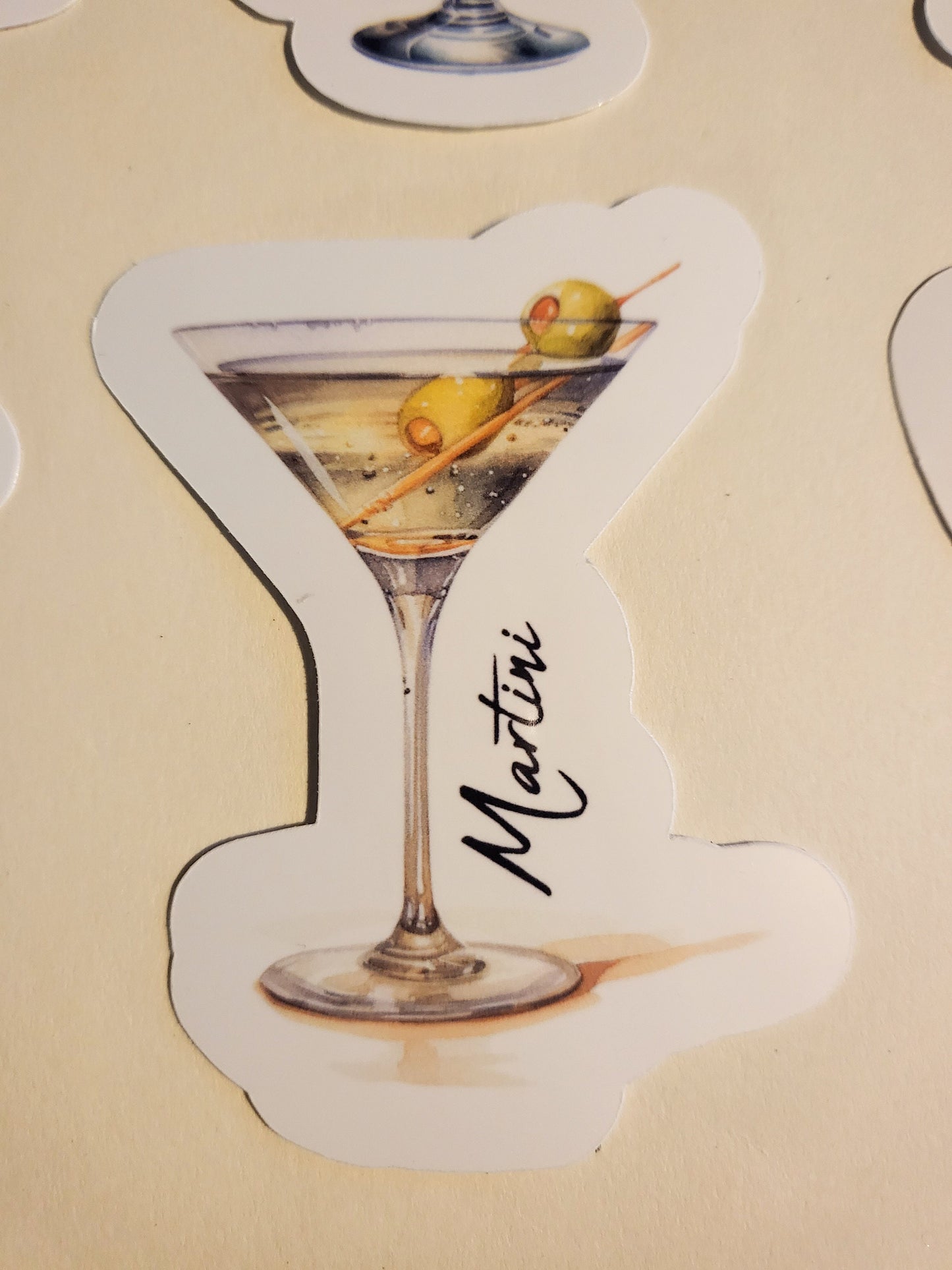 Cocktail Art Stickers - Single Sticker or Set of 9 - drinks mixology bartender bar decal mixed drink alcohol liquor martini margarita mojito