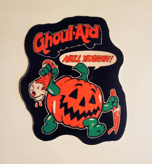 Ghoul-Aid Sticker - Glossy 2.2" x 2.7"- stickers decal halloween spooky season kool aid man horror hell yeah laptop water bottle hydroflask