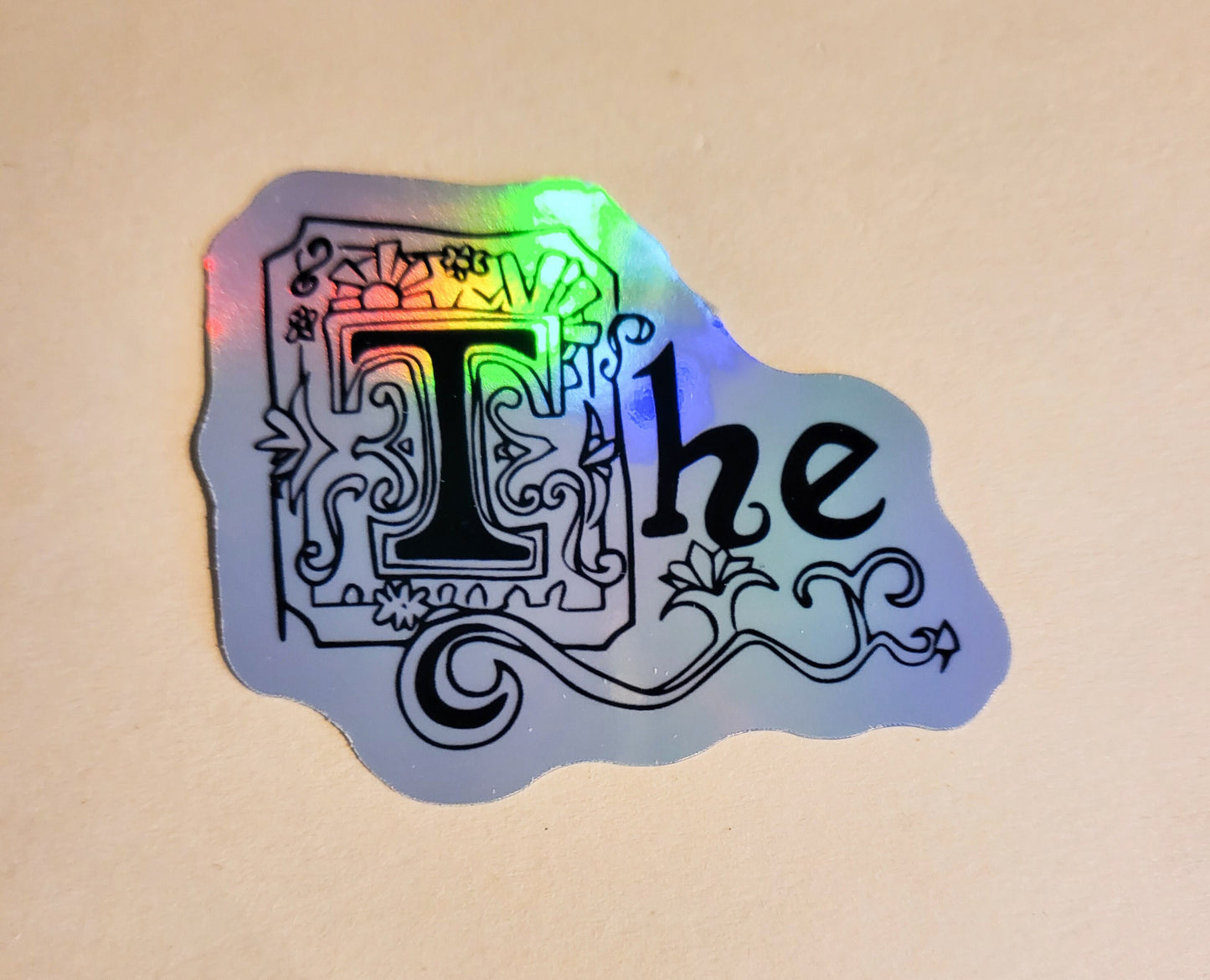 The Sticker - Holographic 2.3" x 2"- stickers decal sponge cartoon tv show nickelodeon procrastination essay letter gift laptop planner